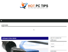 Tablet Screenshot of hotpctips.com